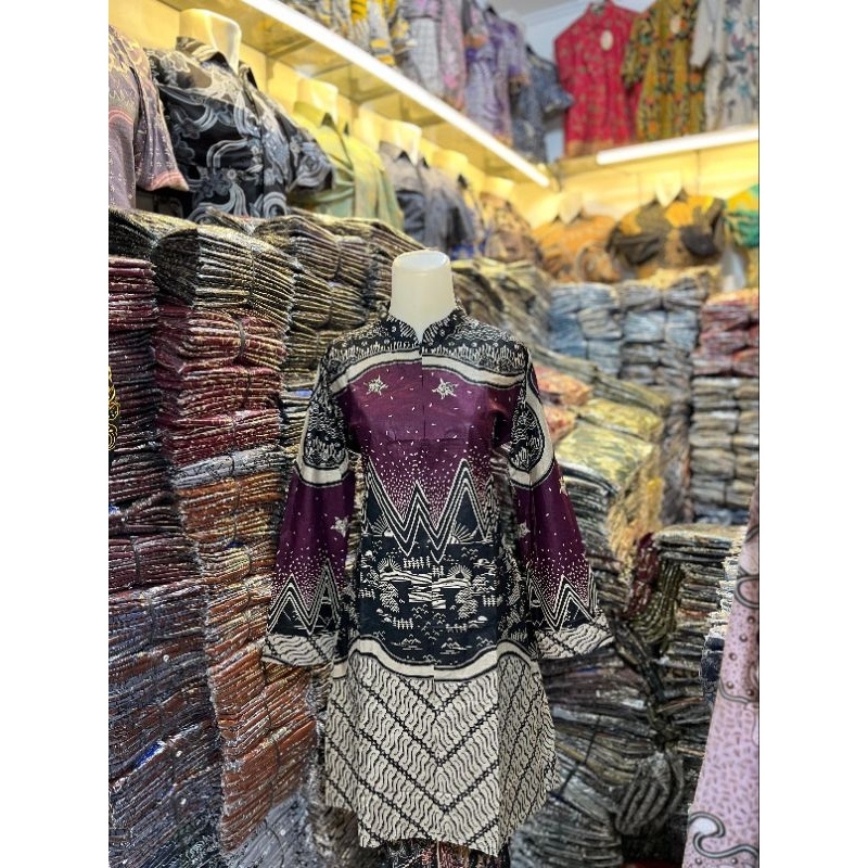 NEW PRODUCT Batik Tunik Modern Atasan Tunik Batik Wanita Bahan Katun Halus Super