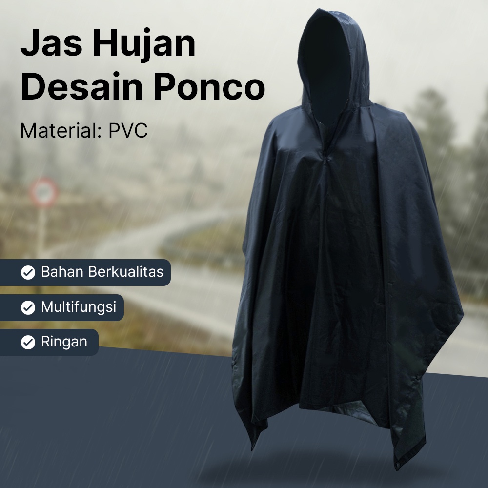 Jas Hujan Ponco PVC Raincoat