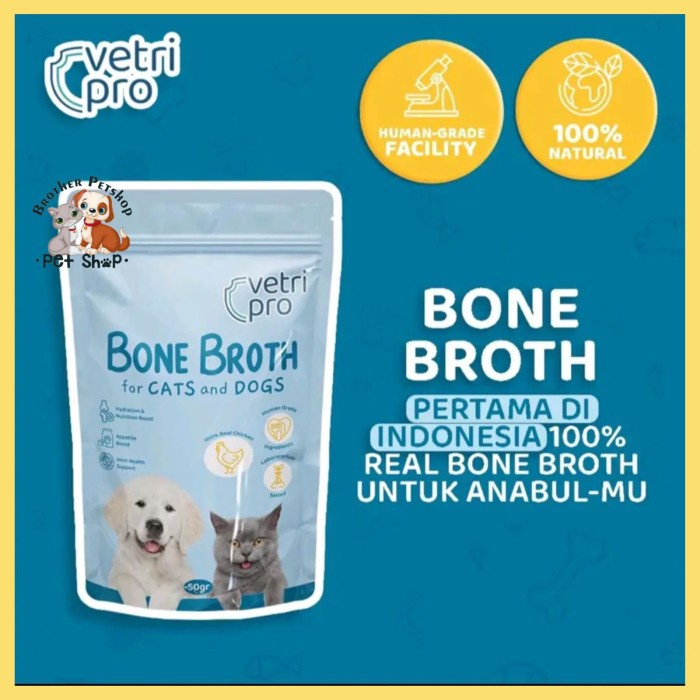 

Sale Terbatas Vetripro Vitamin Kucing Anjing Kaldu Tulang Ayam Bone Broth Chicken Aman
