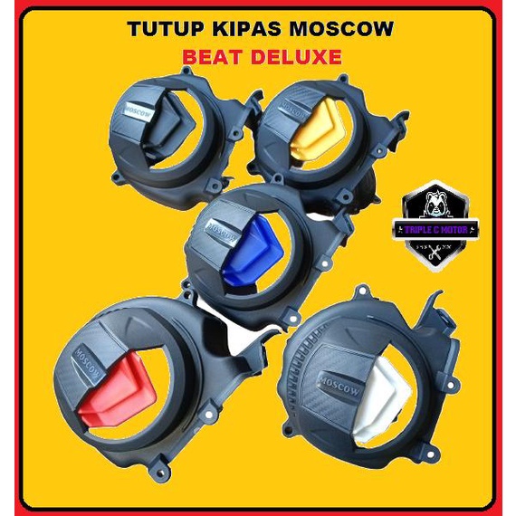 Tutup Kipas Mesin Beat New Scoopy Genio New 2020-2024 Cover Kipas Air Scoop Moscow Motor Baut