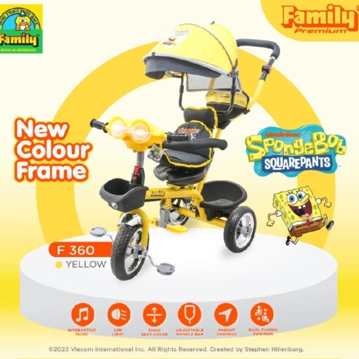 JTTOP" SEPEDA STROLLER RODA TIGA ANAK BALITA FAMILY F 360 H