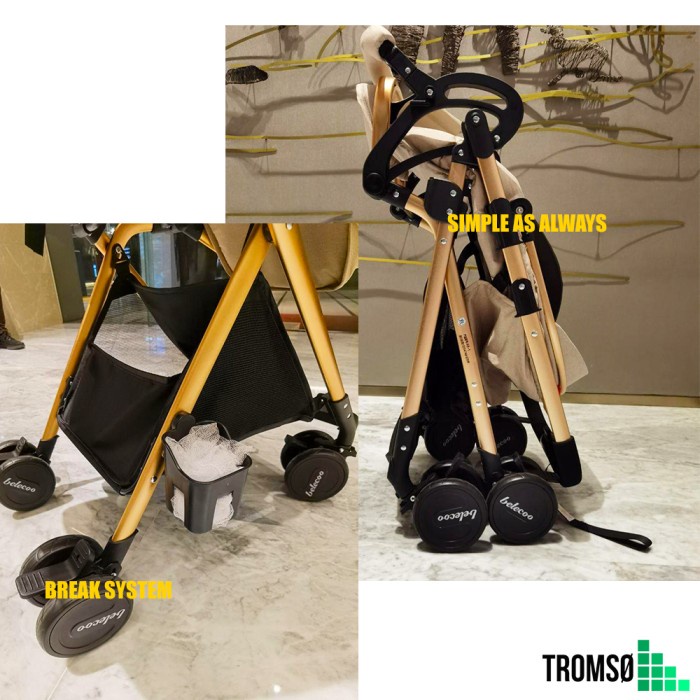 JTTOP" TROMSO ~ LIGHTWEIGHT PREMIUM BABY STROLLER / KERETA DORONG BAYI