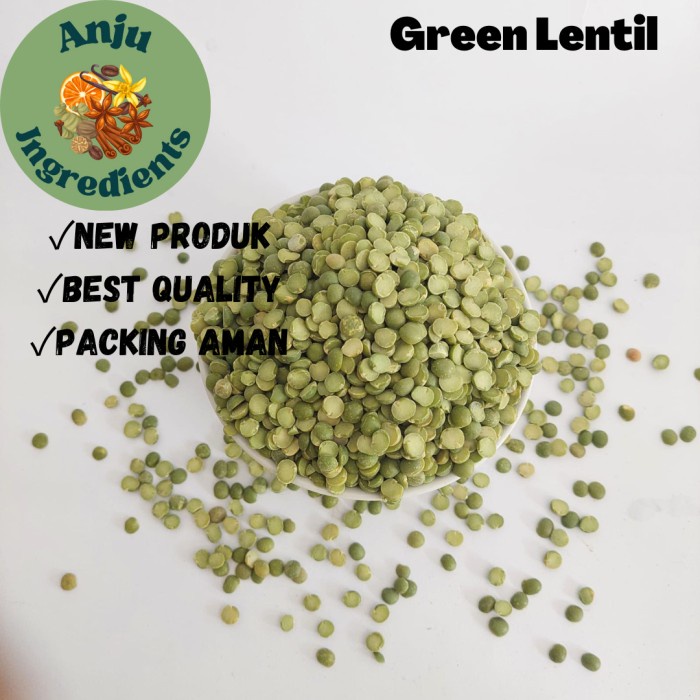 

Green Lentil 1kg / Lentil Hijau / Green Split Peas