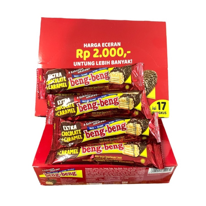 

Beng-Beng Wafer Bersalut cokelat 1box