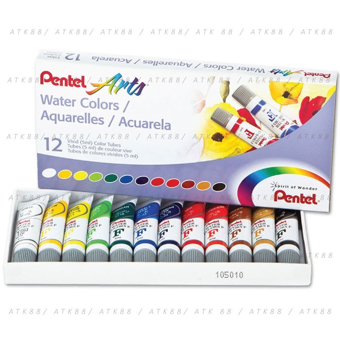 

TERLARIS Cat Air Pentel Arts 12 Water Colours (WFRS-12)