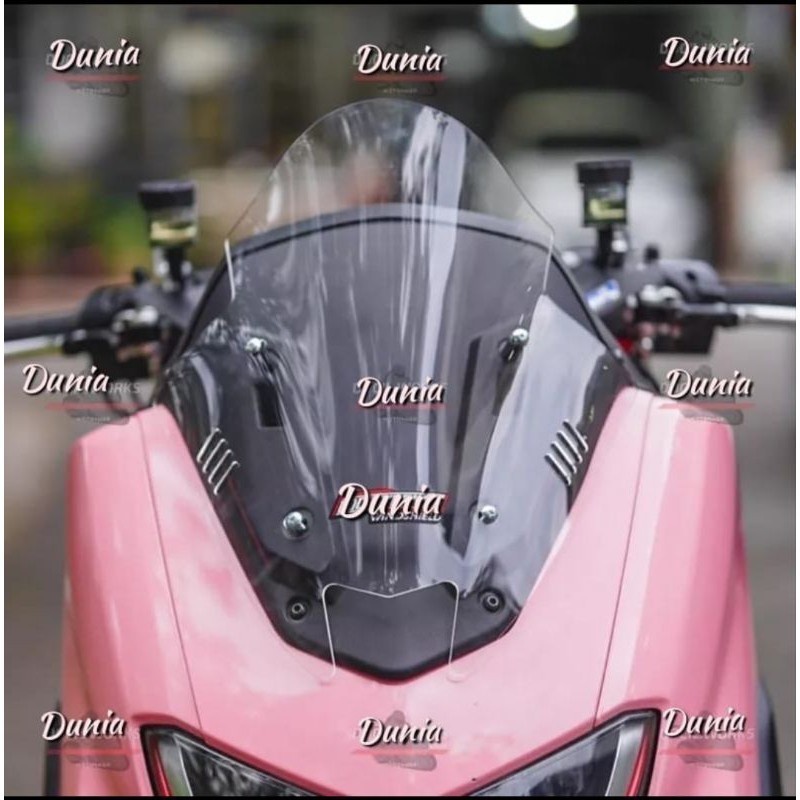 VISOR WINSHIELD MODEL TDR 100% ORIGINAL SIRIP HITAM SMOKE BENING YAMAHA NMAX NEW OLD
