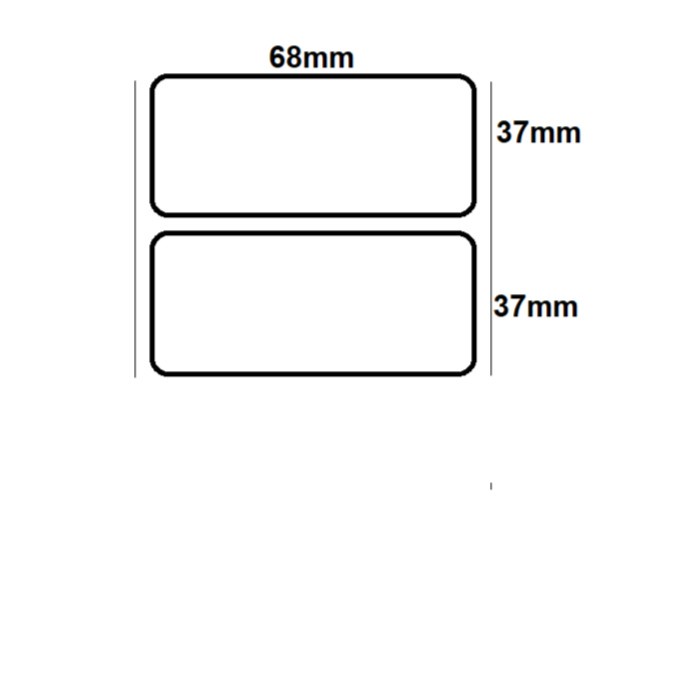 

Diskon Label Sticker Barcode Silver Pet 68X37Mm 1 Line 200Pcs Gap 2Mm, Core 1" Cod