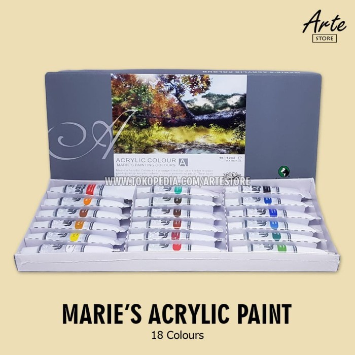 

TERLARIS Maries Acrylic Set 18 Warna