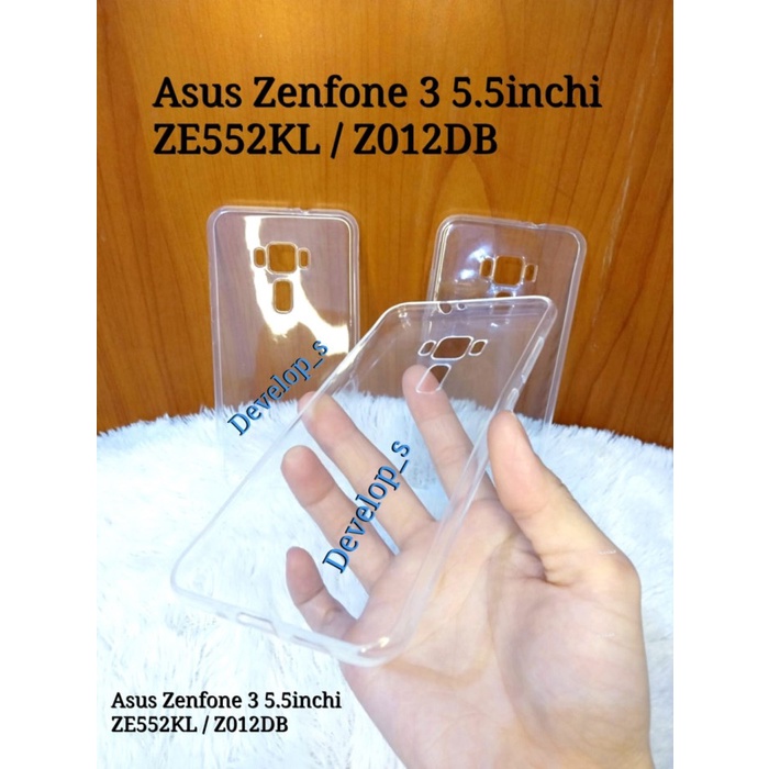 SILICON SOFTCASE CLEAR CASING ASUS ZENFONE 3 5.5INCHI ZE552KL Z012DB