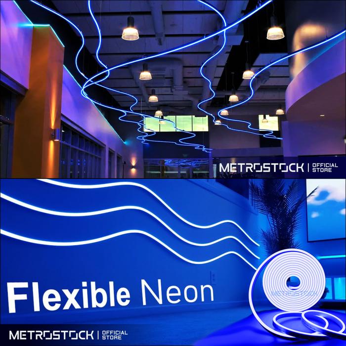 TERBAIK LAMPU LED NEON FLEX BIRU 220V WATERPROOF LAMPU TEMPEL DINDING KAMAR TIDUR AESTHETIC LAMPU
