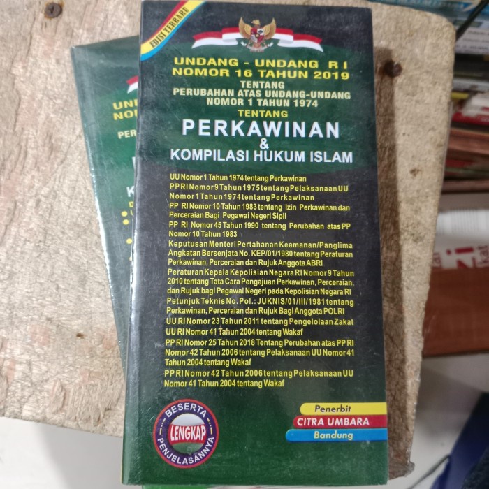 

SALE !!! UU RI 16/2019 PERKAWINAN & KOMPILASI HUKUM ISLAM READYY