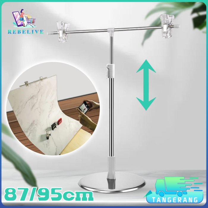 

BISA TERMIN! Adjustable Poster Stand Stainless Display Promo Standing Meja