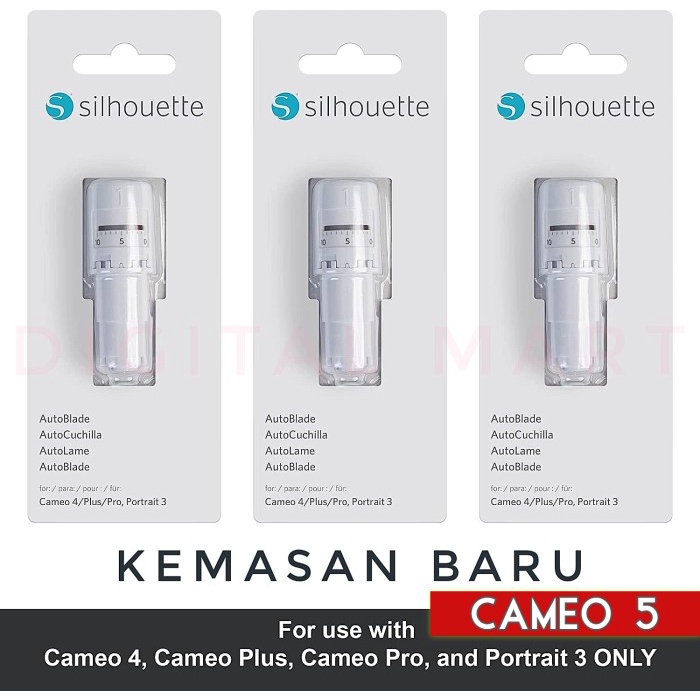 

TERLARIS! Mata Pisau CAMEO 4 PORTRAIT 3 AutoBlade Holder SILHOUETTE Auto Blade