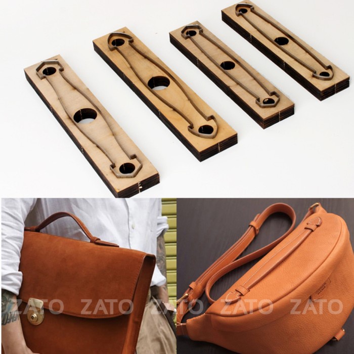 

Handle Bag Leather cutting template - pisau pons - leather tools