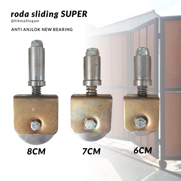 roda sliding anti anjlok roda pintu pagar lipat minimalis