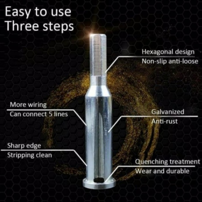 JTTOP" ALAT PENYAMBUNG LILIT KABEL LISTRIK DRILL CONECTOR PEMUTAR KABEL KAWAT