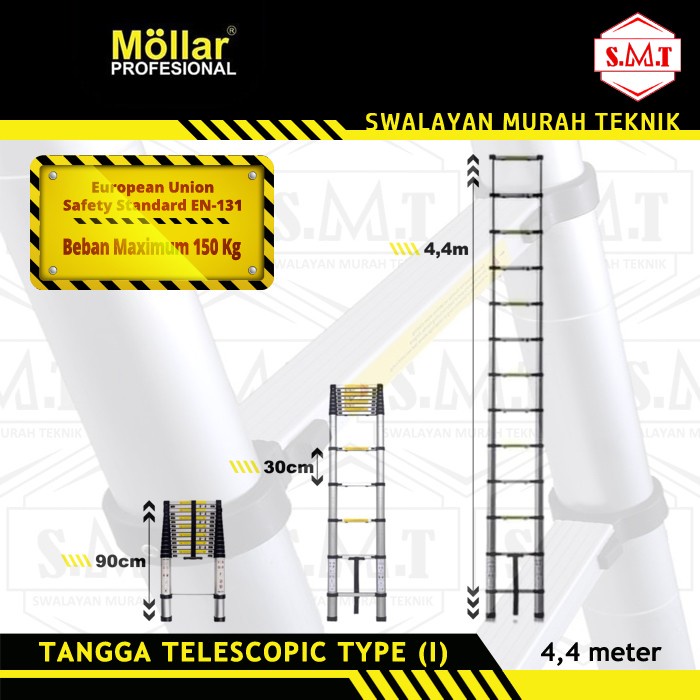 Tangga Telescopic 4.4 Meter / Tangga Teleskopik 4.4 M / Tangga 4 M