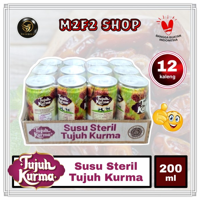 

Susu Steril Tujuh Kurma Kaleng Can - 200 Ml (Karton)