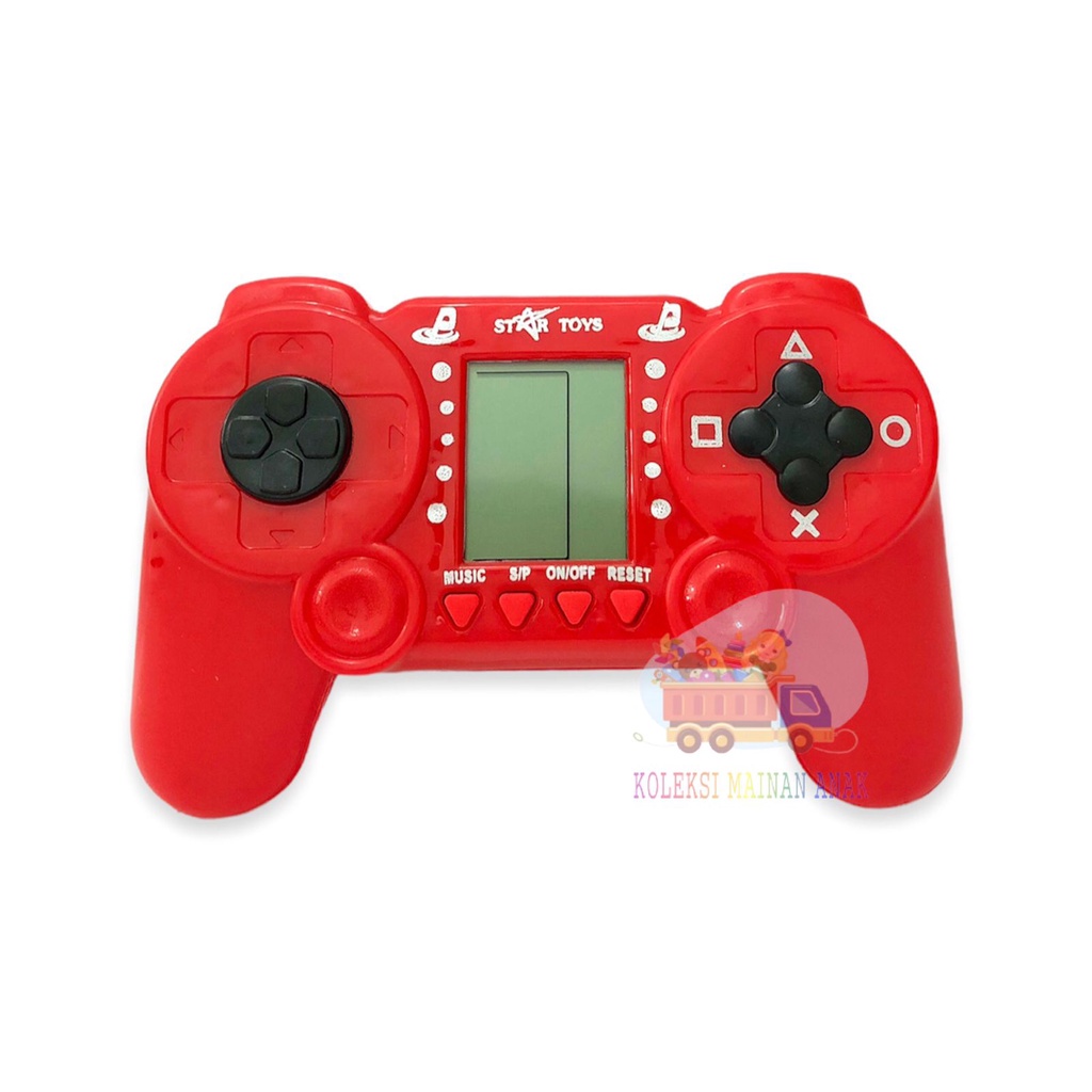 mainan jadul edukasi anak brick game tetris pop station game boy model stik ps -new
