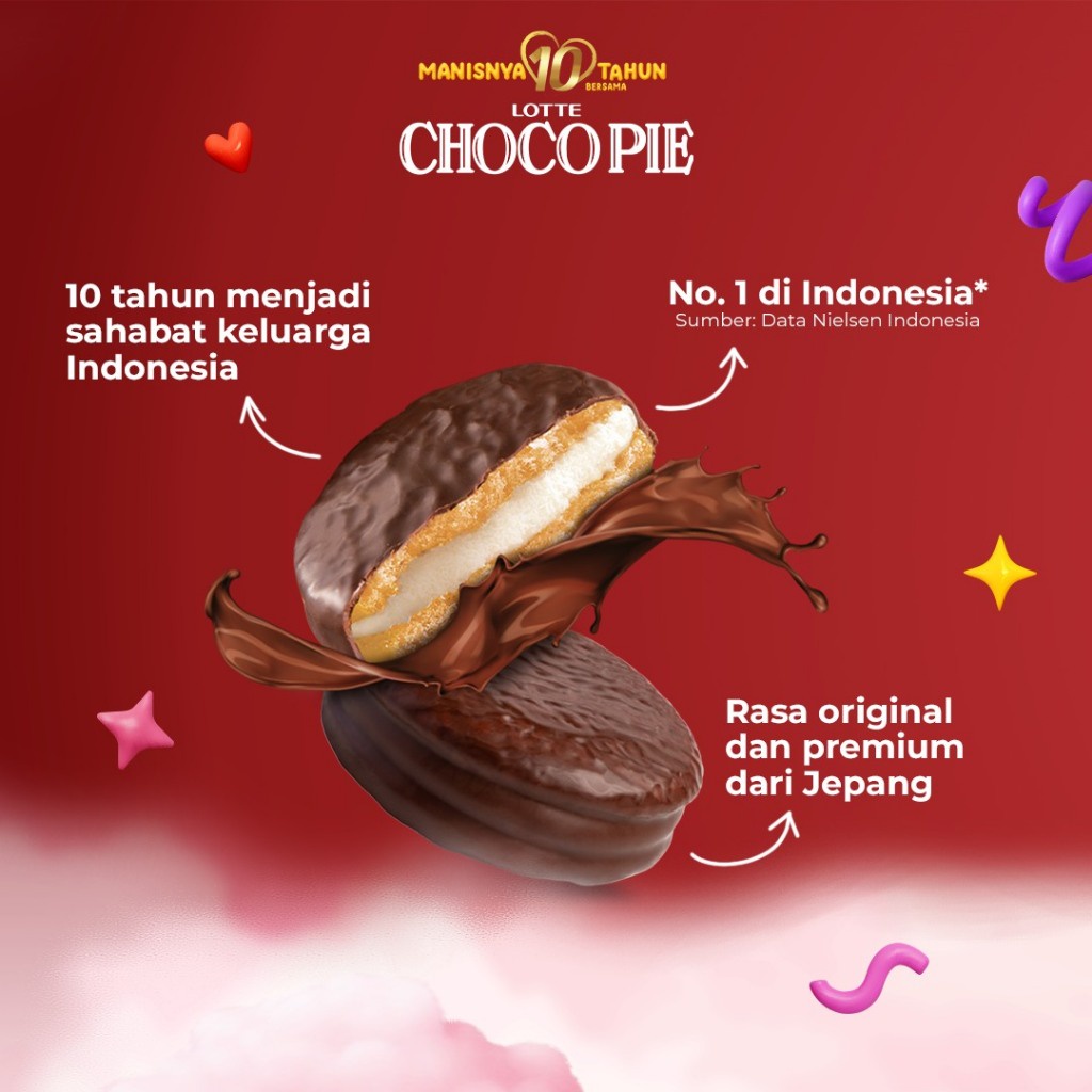 

A [ Berkah ] Lotte Choco Pie Marshmallow Box Lsi 12 X 26Gr Sandwich Chocopie Marshmallow Cokelat