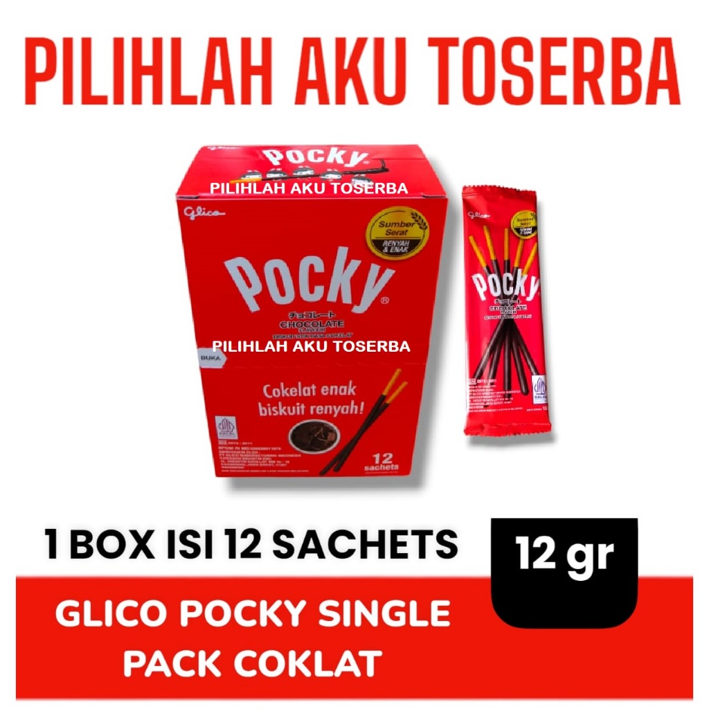

A Glico Pocky Single Pack Chocolate / Cokelat - ( Harga Per Box )
