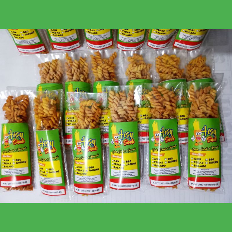 

A Paket Makaroni Spiral Isi 50 Bungkus Enak Renyah Anti Keras