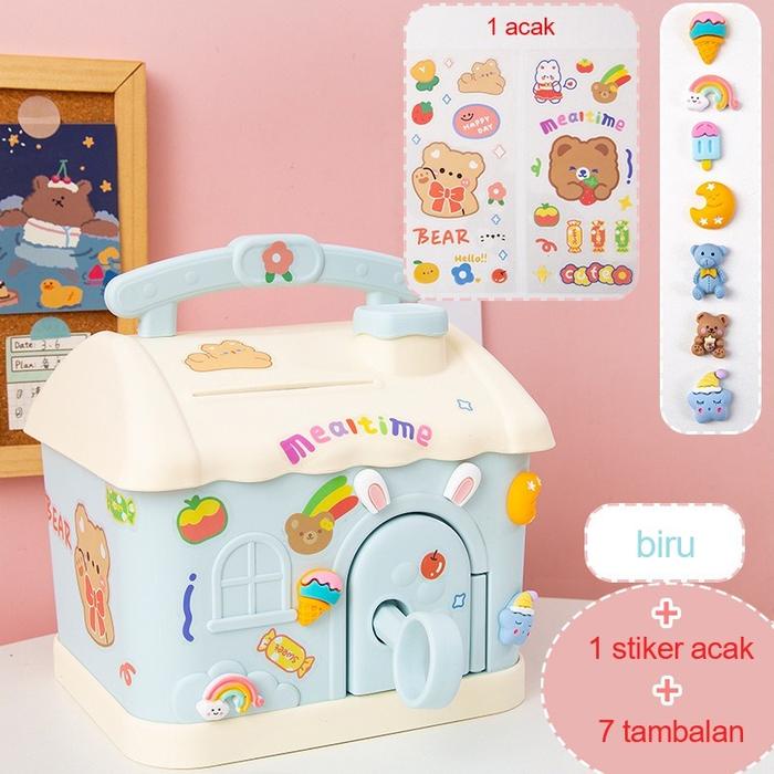 SALE  CODCELENGAN KOIN DESAIN KAWAII LUCU UNTUK ANAK PEREMPUAN MAINAN ANAK CELENGAN ATM BANK