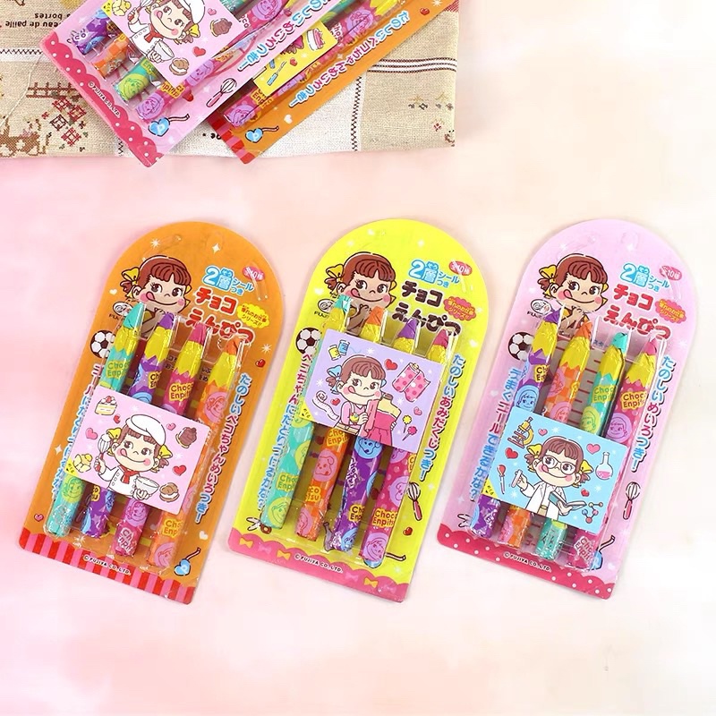 

A Fujiya Pencil Chocolate Jepang Coklat Compund Susu Bentuk Pensil