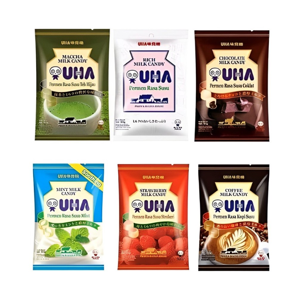 

A Konbini Jepang - Uha Milk Candy 103Gr Permen Susu / Macca / Kopi / Strawberry