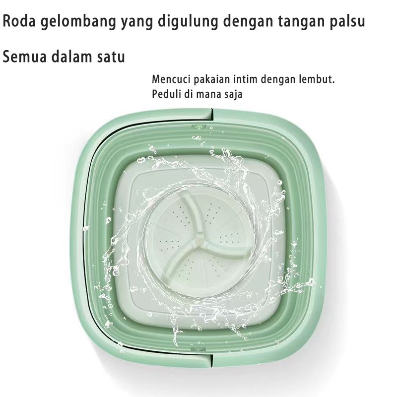 terbaru- Mesin Cuci Mini Dengan Pengering Kecil Lipat Mesin Cuci portable Ringan Mesin Cuci Binatu