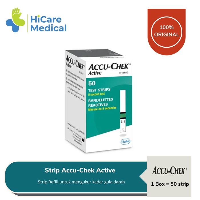 Accu Chek Active Test Strip / Strip Accu Chek Active ISI 50 STRIP
