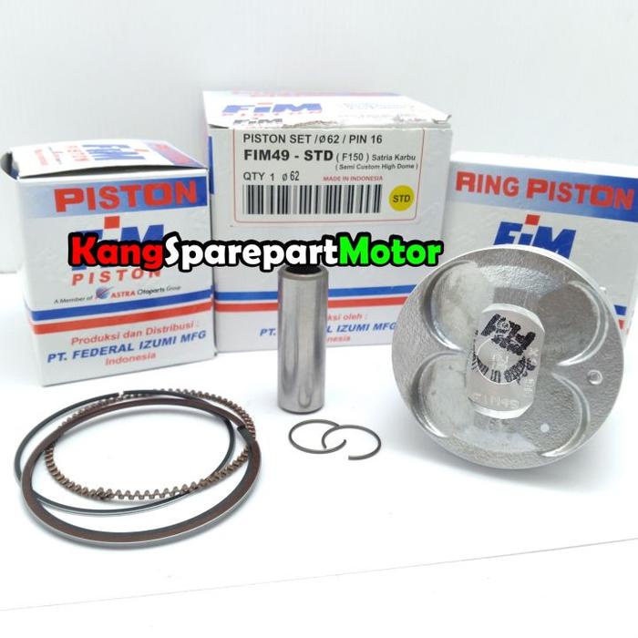 Piston Kit Seher Set Satria Fu 62 62.5 63.5 64 65 66 68 Pin 16 Fim