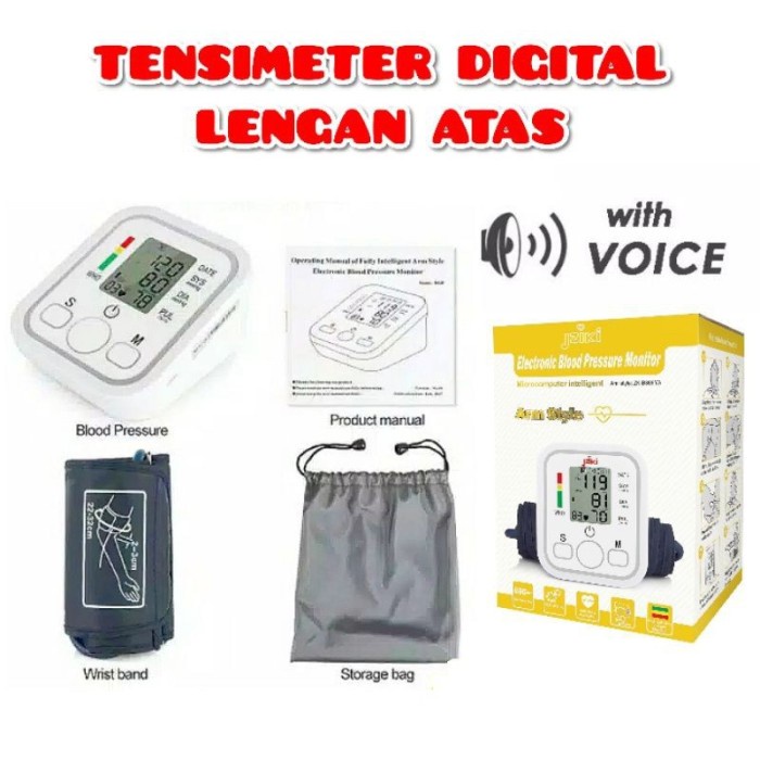 Alat Cek Tekanan Darah Digital Tensimeter Blood Pressure JZIKI