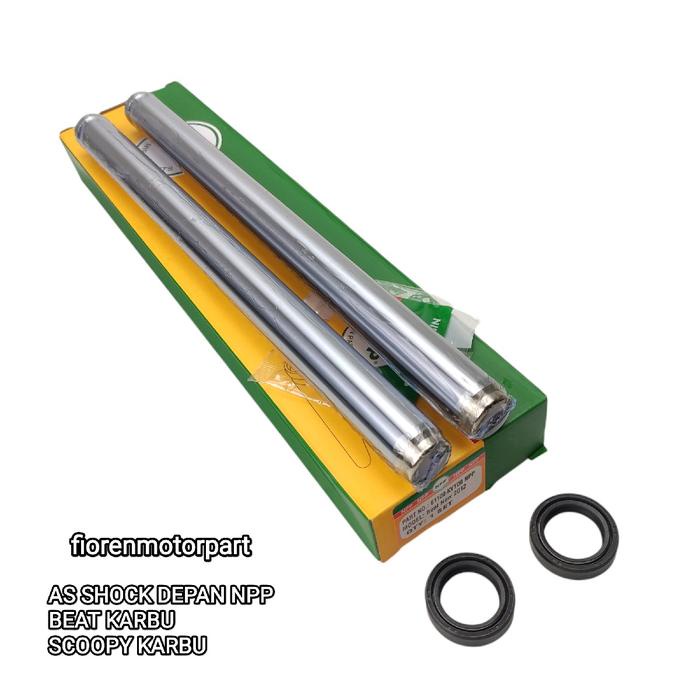 As Shock Depan + Seal Shock 1Pasang Beat Karbu Scoopy Karbu Ori Npp Nippon Parts 61100-Kvy00