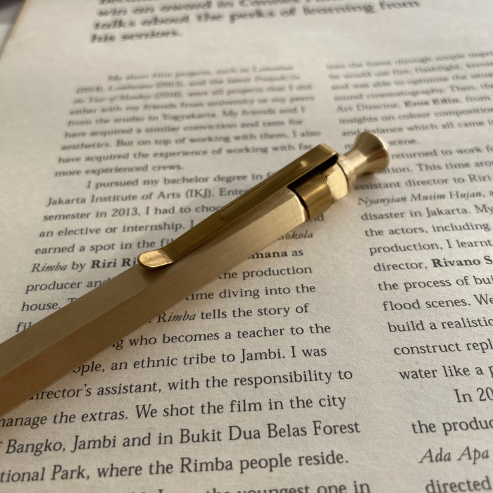 

Termurah Gold Brass Pen Hexagon / Pulpen Premium / Pen Emas
