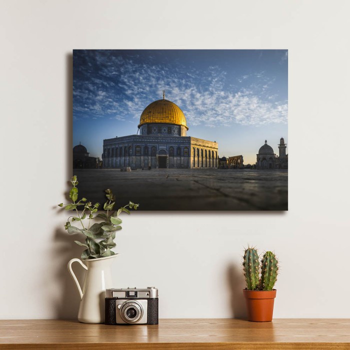 HEMAT Masjidil Aqsa Kabah Masjidil Haram Poster Kayu Dekorasi Dinding