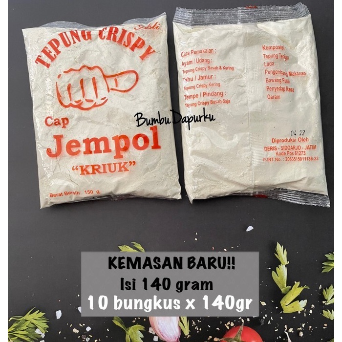 

(TopSeller) (10 pcs) Tepung Crispy Kriuk Cap Jempol (FREE 1 SENDOK)