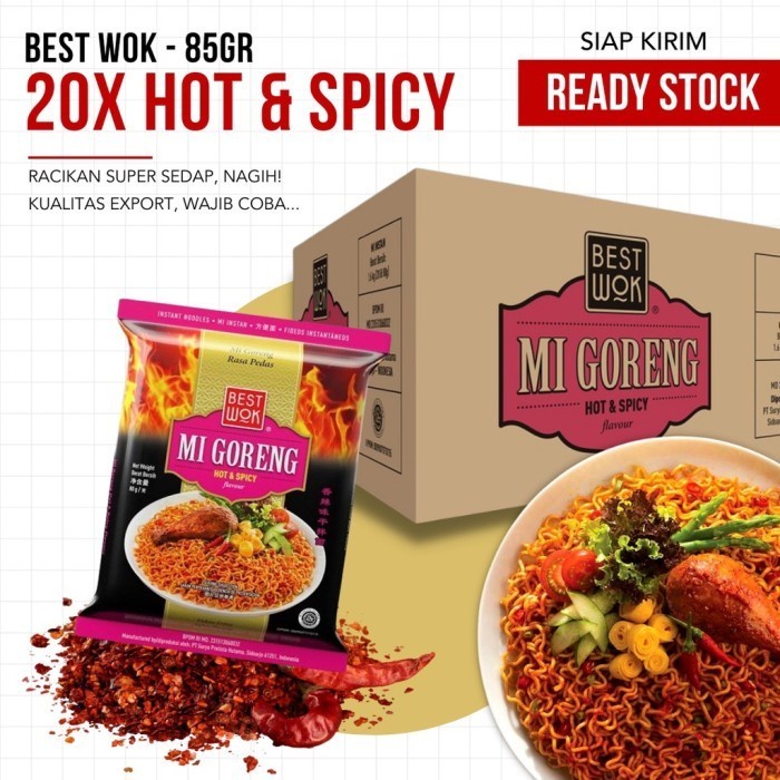 

(TopSeller) Mie Best Wok / BestWok - Kartonan (isi 20 PCS) Halal (OPEN RESELLER)