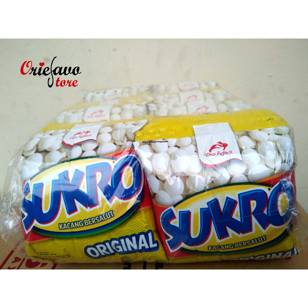 

A Kacang Sukro Dua Kelinci Perpak Isi 20 Bungkus