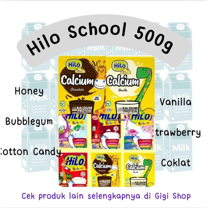

(TopSeller) HILO School 500gr - Susu Anak Tinggi Kalsium Protein Lebih Rendah Gula - Chocolate