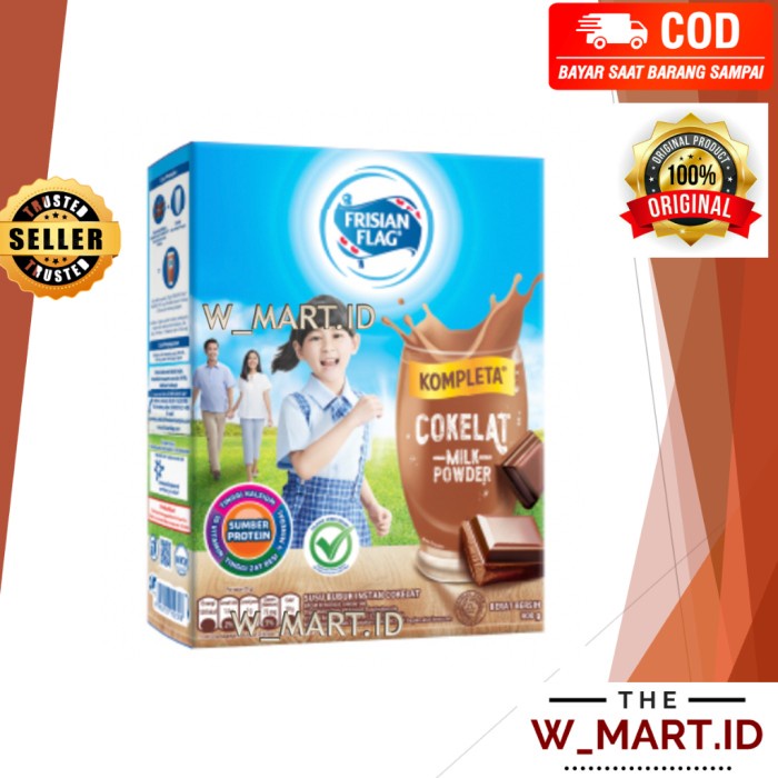 

(TopSeller) FRISIAN FLAG BENDERA SUSU BUBUK FULL CREAM KOMPLETA COKLAT VANILA MILK POWDER 800 GR