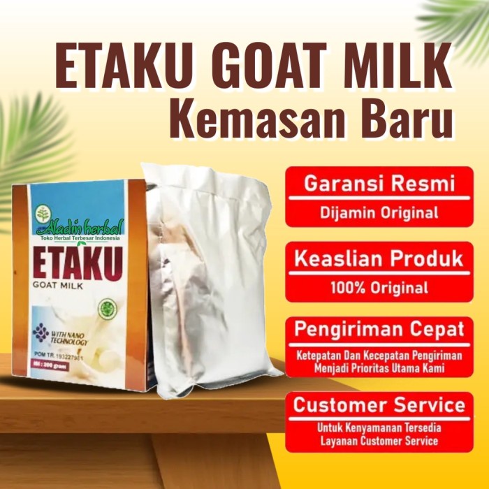 

(TopSeller) Walatra ETAKU Goat Milk Original - Suplemen Menjaga Kesehatan Tulang Alami Asli Susu