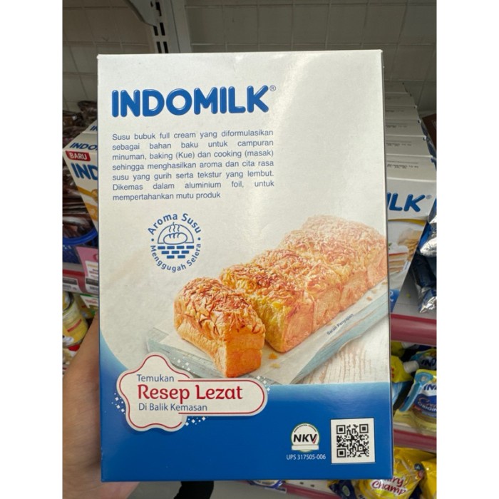 

(TopSeller) INDOMILK Susu Bubuk Full Cream 400gr / Susu Bubuk Baking Toko Bahan Kue TJ