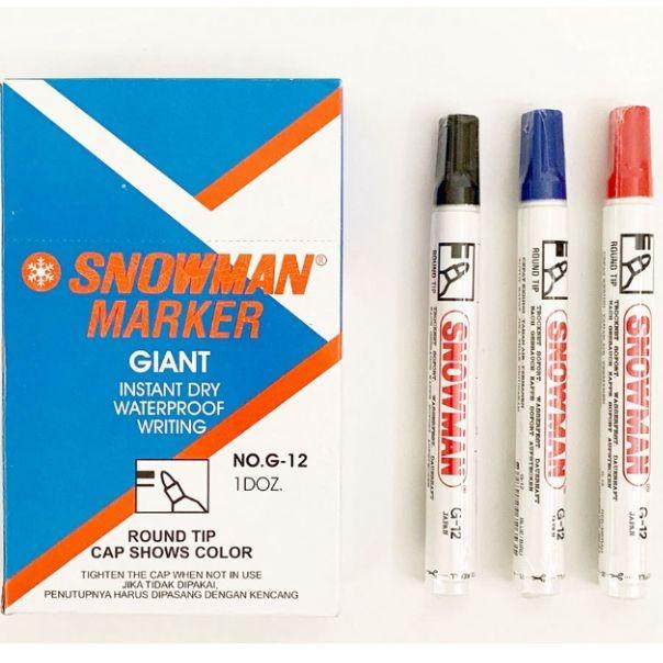 

Spidol Permanent Snowman G-12 / Permanent Marker Snowman (Perpcs)