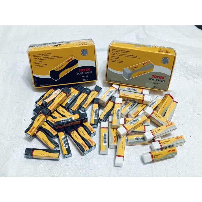

Penghapus Karet Joyko / Penghapus Hitam & Putih 1 Pak Isi 30 Pcs / 15 Pcs