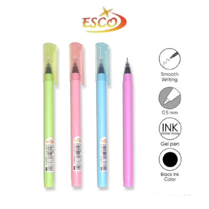 

Pulpen Gel Aurora Smooth 0,5Mm / Pulpen Gel 1 Lusin - Hitam Es388