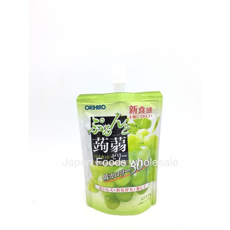 

A Orihiro Muscat Konjaku Drink Jelly 130Gr (Anggur Hijau)