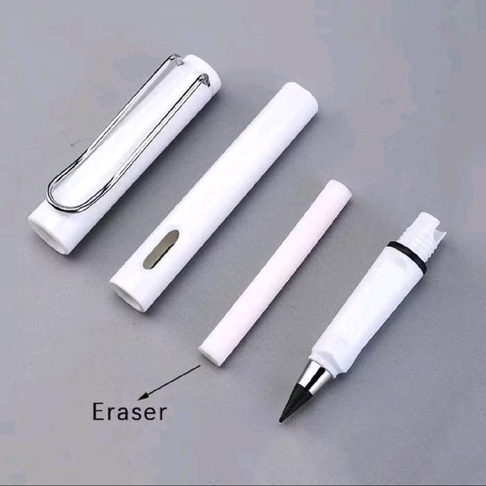 

5Pc Pensil Tanpa Batas Hb 0.5Mm / Eternal Pencil Pensil Ajaib Tanpa Rautan + Pengahapus Untuk