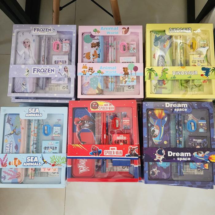 

New Stationary Set Kotak Pensil Dan Alat Tulis Anak