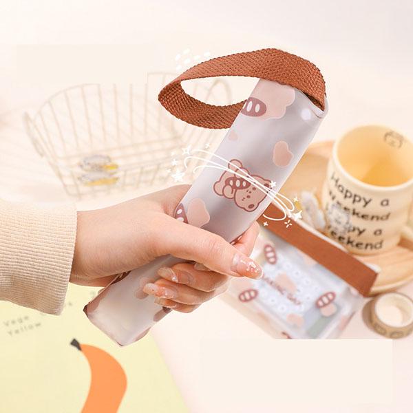 

Kotak Pensil Brown Bear Tempat Pensil Beruang Lucu Cute Kawai Simple Transparan Doff Hb1699